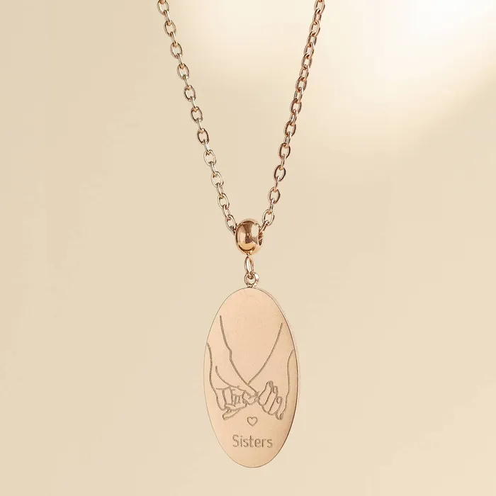 Necklaces Hey Happiness Sisters Pendant Necklace