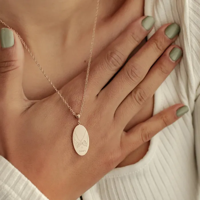 Necklaces Hey Happiness Sisters Pendant Necklace