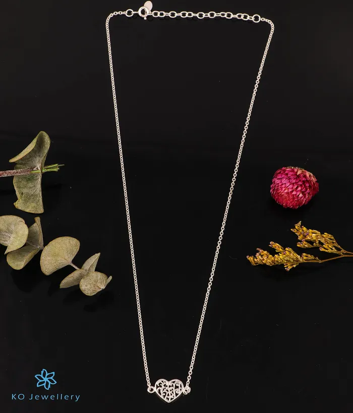 Necklaces Imported The Soulmate Heart Silver Necklace
