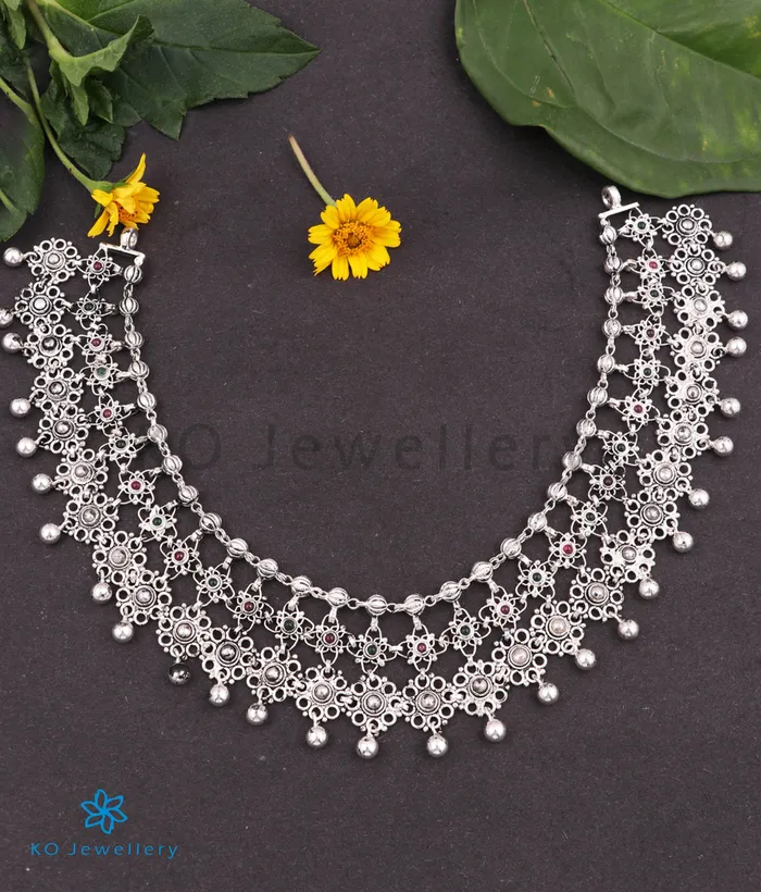 Necklaces Silversmith The Urvashi Silver Necklace Oxidised