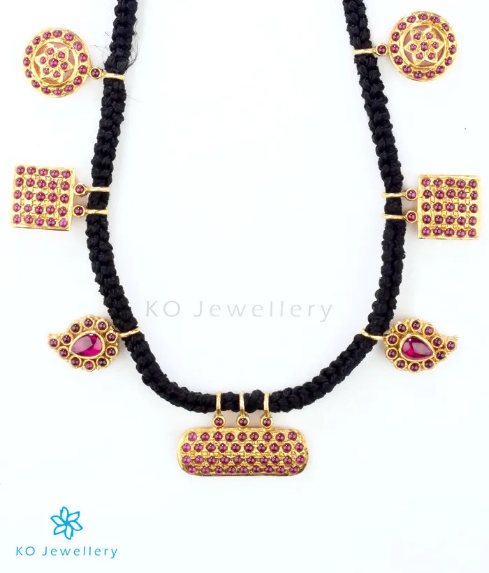 Necklaces Silversmith The Yajvan Silver Antique Thread Necklace Set old