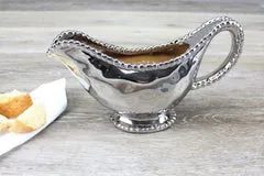 Pampa Bay Pampa Bay Verona Gravy Boat Silver Porcelain 3 x 9 inches Rings