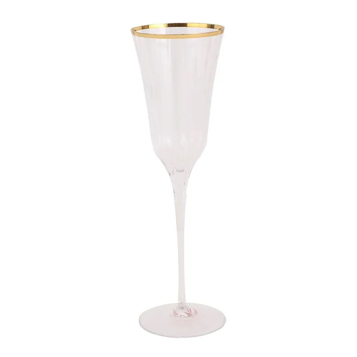 PreStyled Sets Vietri Vietri Natalia Gold Champagne Glass 975 Fluted Drinkware Handmade Barware Italian Glassware PreStyled Sets Vietri Vietri Natalia Gold Champagne Glass 975 Fluted Drinkware Handmade Barware Italian Glassware
