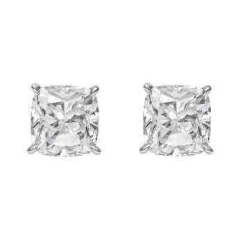Prong Set Cushion Cut 3 Ct Genuine Natural Earth Mined Diamonds Ladies Studs Earring White Gold GB Earrings Prong Set Cushion Cut 3 Ct Genuine Natural Earth Mined Diamonds Ladies Studs Earring White Gold GB Earrings