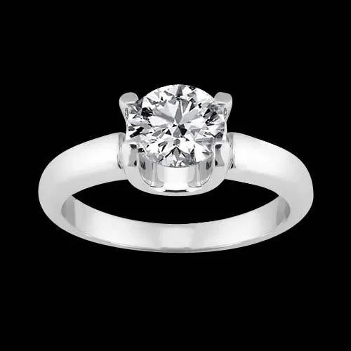 Rings 250 Ct Round Natural Earth Mined Diamond Solitaire Engagement Ring White Gold 14K GB