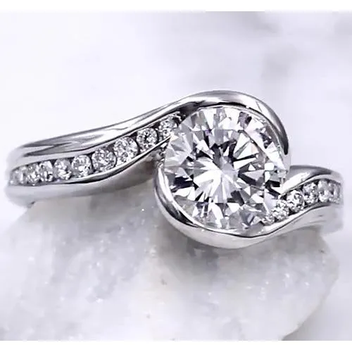 Rings GB Engagement Ring 275 Carats Tension Style Setting Women Jewelry Natural Earth Mined Diamond Rings GB Engagement Ring 275 Carats Tension Style Setting Women Jewelry Natural Earth Mined Diamond