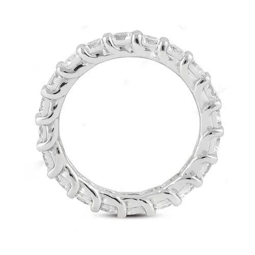 Rings GB Natural Earth Mined Diamond 3 Carat White Gold Engagement Eternity Band New
