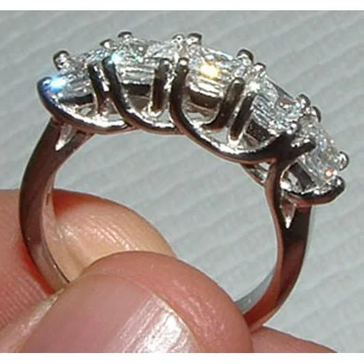 Rings GB Natural Earth Mined Diamond Ring Engagement Band Set New 451 Carats White Gold 14K
