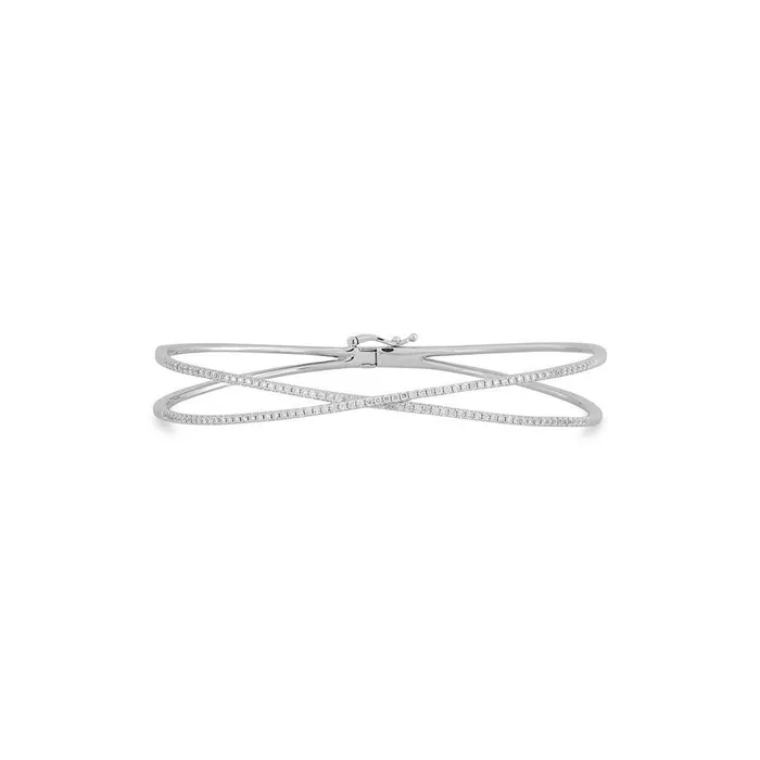 Rings GB Real 360 Ct Round Cut Natural Earth Mined Diamonds Women Bangle 14K White Gold Rings GB Real 360 Ct Round Cut Natural Earth Mined Diamonds Women Bangle 14K White Gold