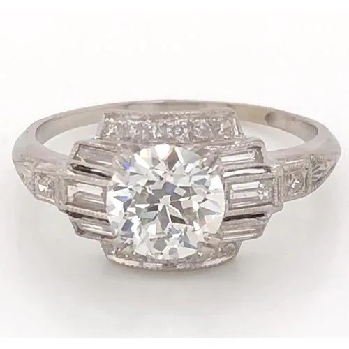 Rings GB White Gold Real Natural Earth Mined Diamond Ring 350 Carats Milgrain Jewelry New Rings GB White Gold Real Natural Earth Mined Diamond Ring 350 Carats Milgrain Jewelry New