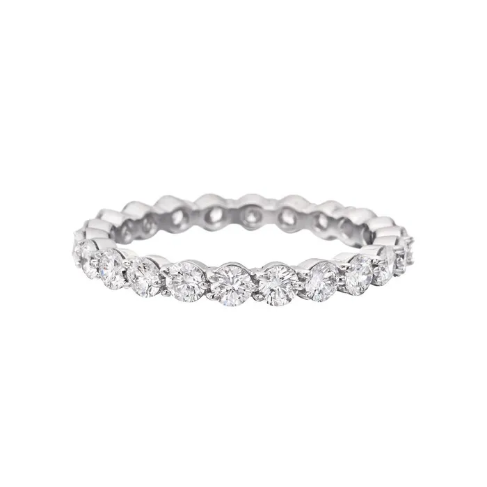 Rings GB Women Wedding Band 230 Carats Round Natural Earth Mined Diamonds White Gold 14K Rings GB Women Wedding Band 230 Carats Round Natural Earth Mined Diamonds White Gold 14K