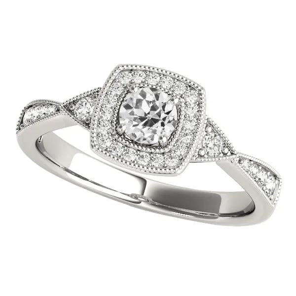 Rings HarryChadEntcom Antique Style Natural Earth Mined Diamond Halo Ring Old European Gold Jewelry 250 Carats Rings HarryChadEntcom Antique Style Natural Earth Mined Diamond Halo Ring Old European Gold Jewelry 250 Carats