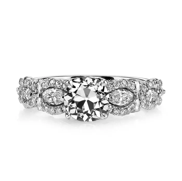 Rings HarryChadEntcom Engagement Ring Round Old European Natural Earth Mined Diamond Ladies Jewelry 6 Carats Rings HarryChadEntcom Engagement Ring Round Old European Natural Earth Mined Diamond Ladies Jewelry 6 Carats