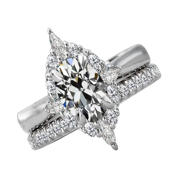 Rings HarryChadEntcom Gold Halo Engagement Ring Set Oval Old European Natural Earth Mined Diamond 7 Carats Rings HarryChadEntcom Gold Halo Engagement Ring Set Oval Old European Natural Earth Mined Diamond 7 Carats