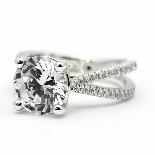 Rings HarryChadEntcom Round Lab Grown Diamond Engagement Ring Rings HarryChadEntcom Round Lab Grown Diamond Engagement Ring