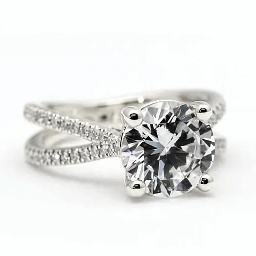 Rings HarryChadEntcom Round Lab Grown Diamond Engagement Ring Rings HarryChadEntcom Round Lab Grown Diamond Engagement Ring