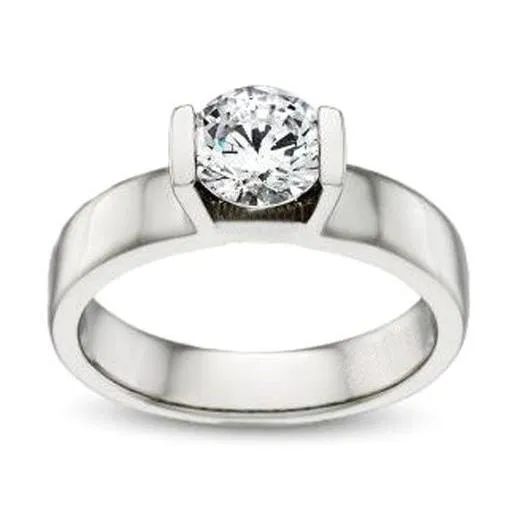 Rings HarryChadEntcom Round Shape Real Natural Earth Mined Diamond Engagement Ring 1 Carat White Gold 14K Rings HarryChadEntcom Round Shape Real Natural Earth Mined Diamond Engagement Ring 1 Carat White Gold 14K