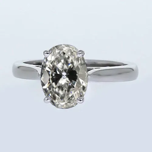 Rings HarryChadEntcom Solitaire Anniversary Ring Oval Old Miner Natural Earth Mined Diamond Prong Set 4 Carats Rings HarryChadEntcom Solitaire Anniversary Ring Oval Old Miner Natural Earth Mined Diamond Prong Set 4 Carats