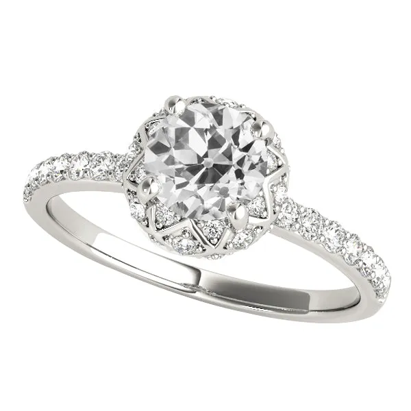 Rings HarryChadEntcom Solitaire Ring With Accents Round Old Cut Natural Earth Mined Diamonds 5 Carats Rings HarryChadEntcom Solitaire Ring With Accents Round Old Cut Natural Earth Mined Diamonds 5 Carats