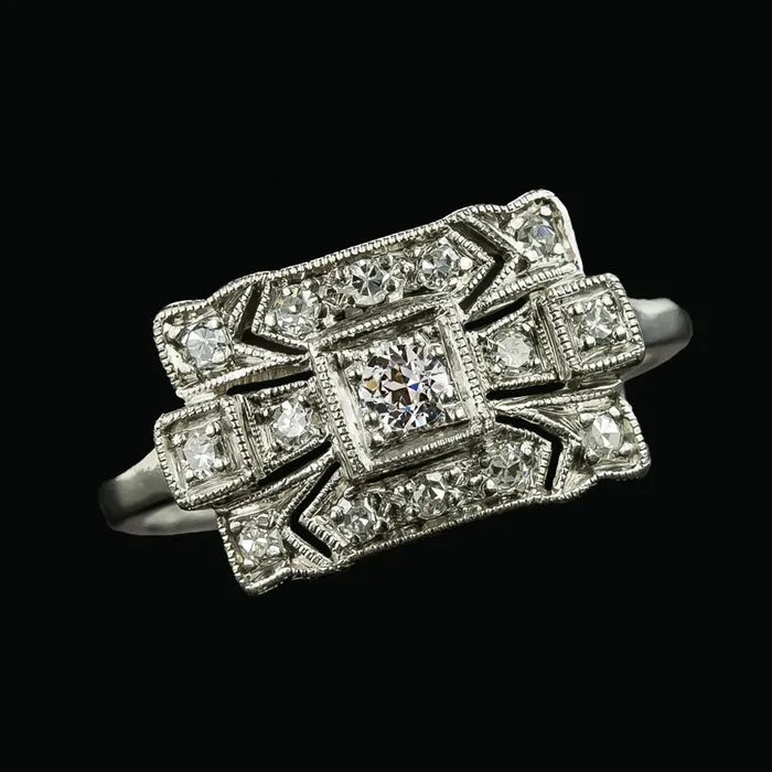 Rings HarryChadEntcom Womens Old Cut Round Natural Earth Mined Diamond Ring 175 Carats White Gold 14K Jewelry Rings HarryChadEntcom Womens Old Cut Round Natural Earth Mined Diamond Ring 175 Carats White Gold 14K Jewelry