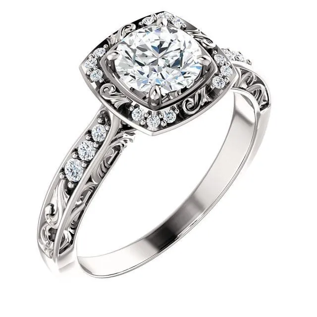 Rings Round Real Natural Earth Mined Diamond Engagement Anniversary Ring 165 Carats White Gold 14K GB Rings Round Real Natural Earth Mined Diamond Engagement Anniversary Ring 165 Carats White Gold 14K GB