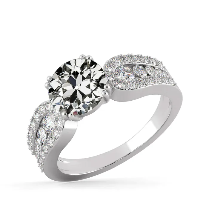 Round Old Miner Genuine Natural Earth Mined Diamond Anniversary Ring Gold 450 Carats HarryChadEntcom Rings Round Old Miner Genuine Natural Earth Mined Diamond Anniversary Ring Gold 450 Carats HarryChadEntcom Rings