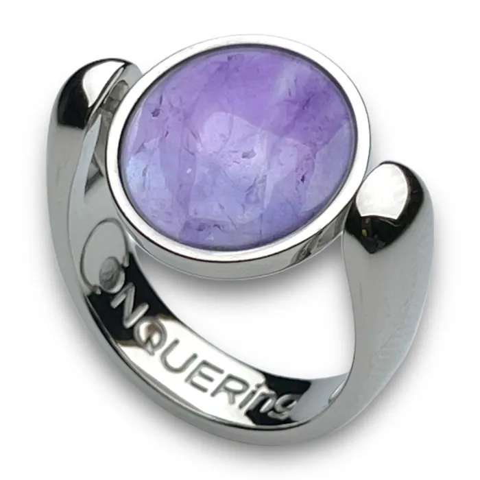 Silver AlaDune Crystal Fidget Ring CONQUERing Rings