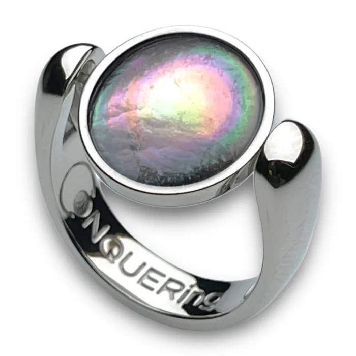 Silver AlaDune Crystal Fidget Ring CONQUERing Rings