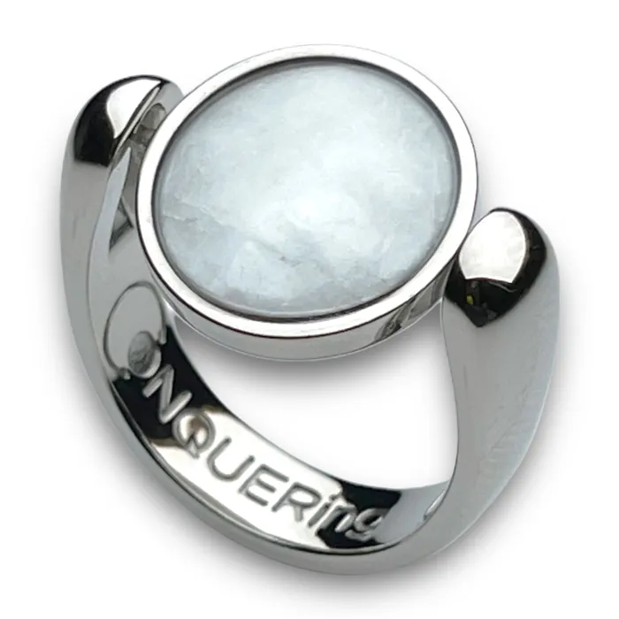 Silver AlaDune Crystal Fidget Ring CONQUERing Rings