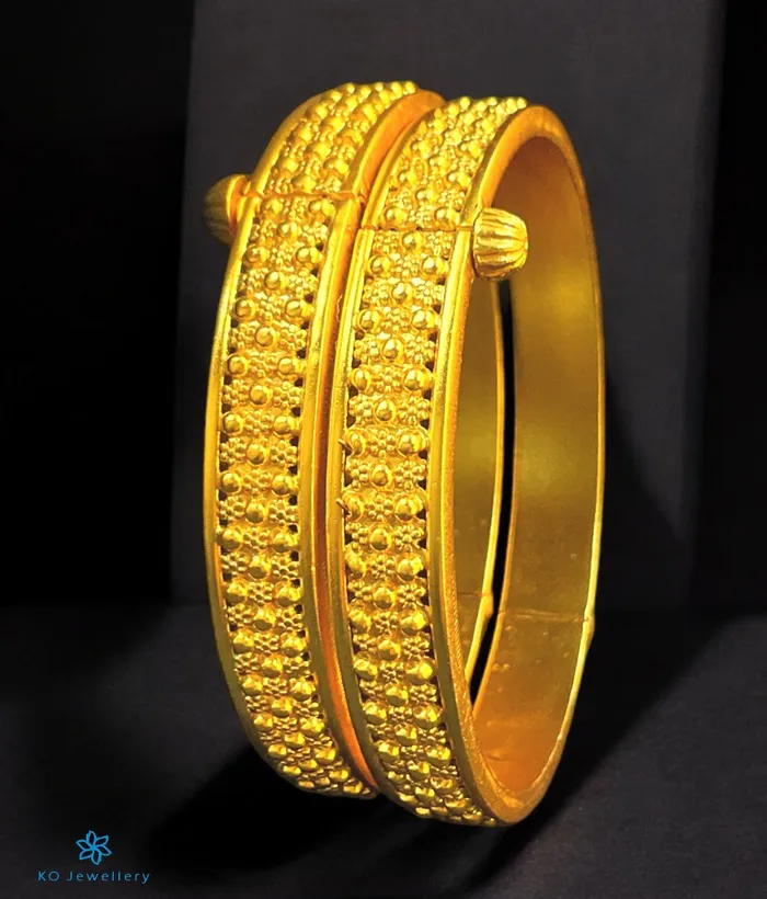 Silversmith Bracelets The Bhumija Silver Antique Openable BraceletSingleSize22242628