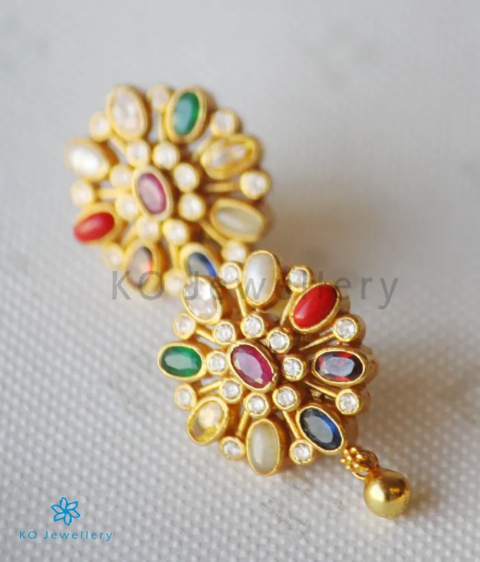 Silversmith Necklaces The Abhaya Silver Navratna Necklace