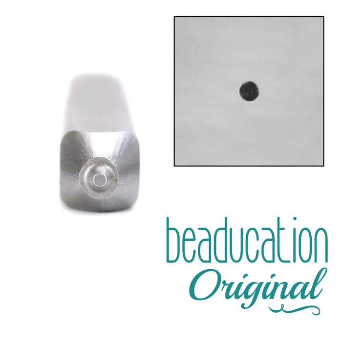 Solid Circle Dot Design Stamp 12mm Beaducation Original DS 14 Necklaces