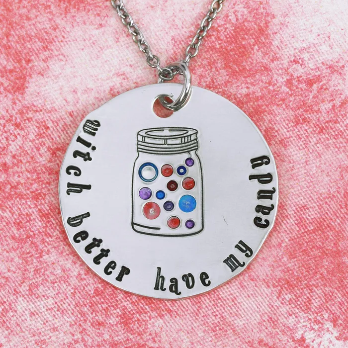 Solid Circle Dot Design Stamp 12mm Beaducation Original DS 14 Necklaces