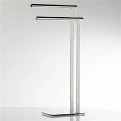 Torre Tagus Torre Tagus Pacific Spa 2 Tier Towel Stand Silver Chrome Plated 33 Rings Torre Tagus Torre Tagus Pacific Spa 2 Tier Towel Stand Silver Chrome Plated 33 Rings