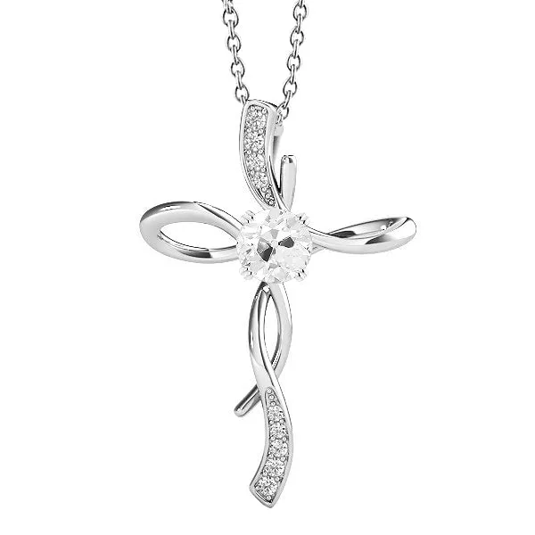 White Gold 14K Cross Real Pendant Old Mine Cut Natural Earth Mined Diamond 2 Carats HarryChadEntcom Necklaces White Gold 14K Cross Real Pendant Old Mine Cut Natural Earth Mined Diamond 2 Carats HarryChadEntcom Necklaces