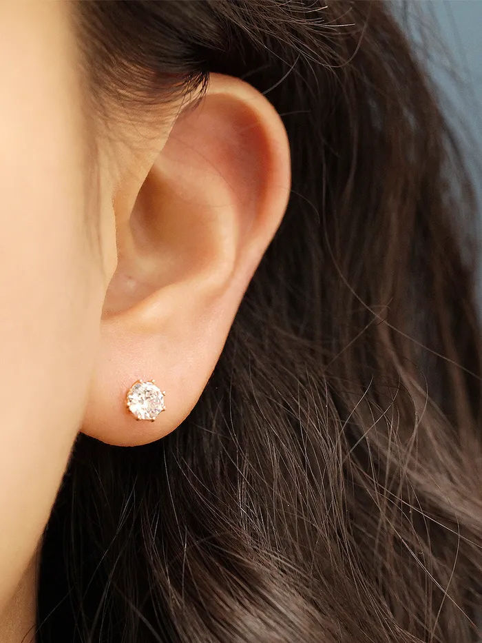 14K Gold Antique Cubic Cartilage Earring 20G18G MinimalBijoux Earrings