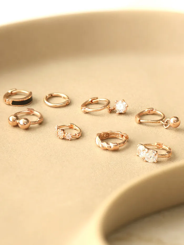 14K Gold Mini Cartilage Hoop Earring MinimalBijoux Earrings