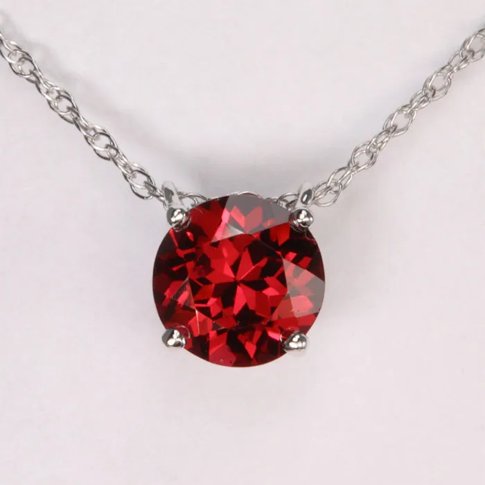14K White Gold Rhodolite Necklace 183cts Moriartys Gem Art Necklaces