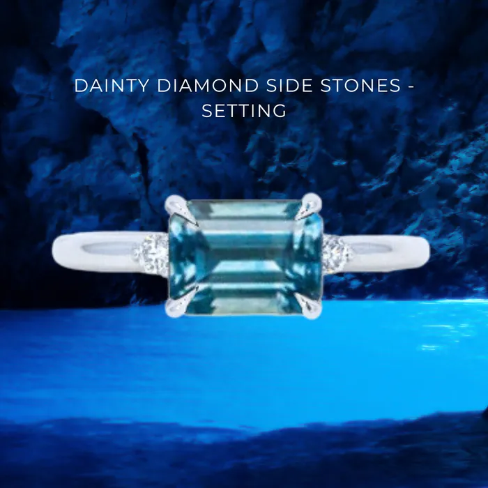 Anueva Jewelry Rings 136CT EMERALD CUT MONTANA SAPPHIRE Design Specialist Curated Build Your Own Dream Ring