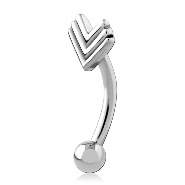 Bracelets Tulsa Body Jewelry Fletching Stainless Eyebrow Barbell