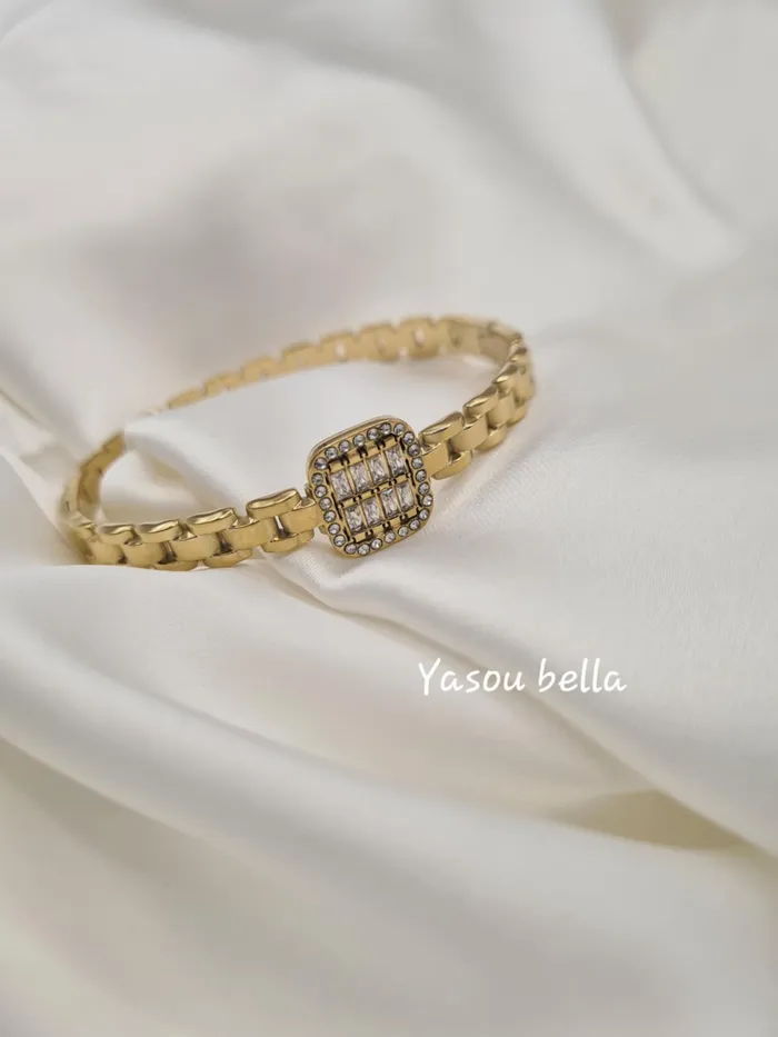 Bracelets Yasou Jewelry Bracelet Wave Strass Carr