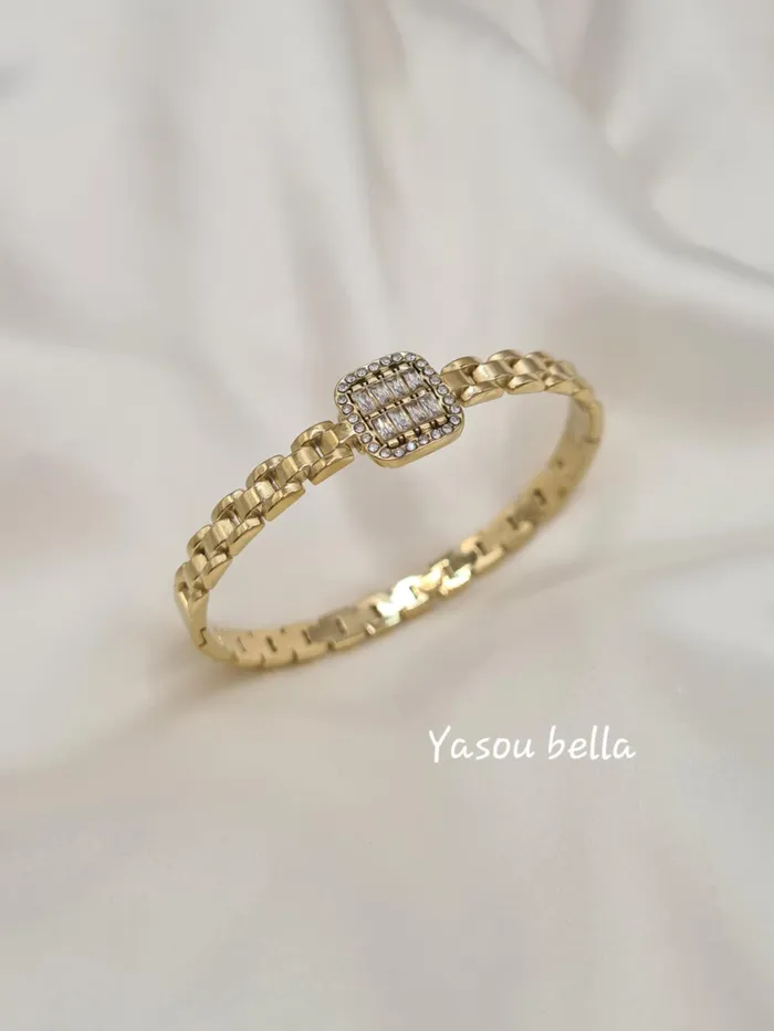 Bracelets Yasou Jewelry Bracelet Wave Strass Carr