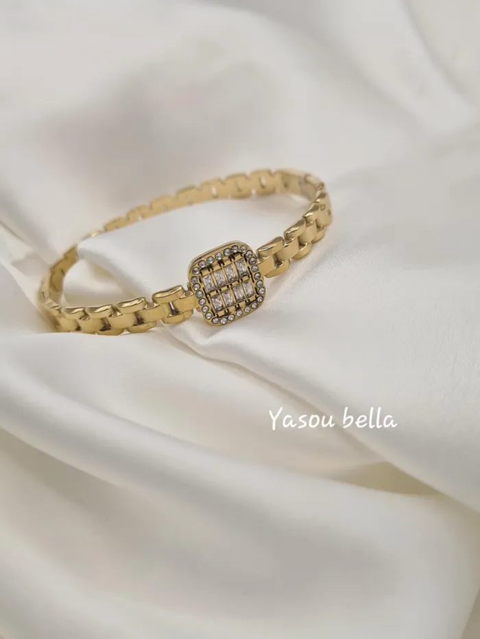 Bracelets Yasou Jewelry Bracelet Wave Strass Carr