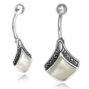 Chaotic Trading Rings Wedge Sterling Silver Belly Barbell Chaotic Trading Rings Wedge Sterling Silver Belly Barbell