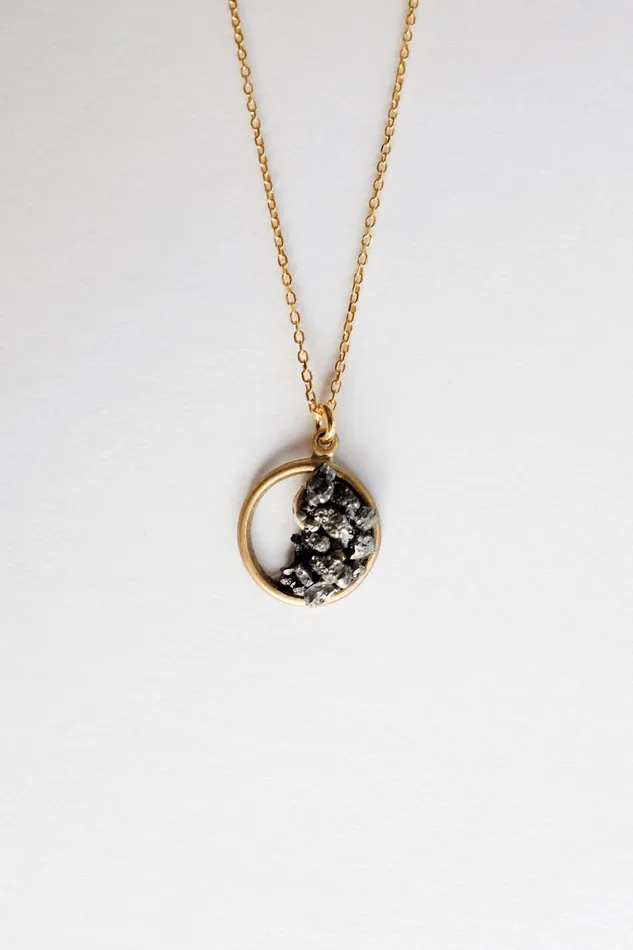 collectionno2 Necklaces 0001YIN YANG PYRITE NECKLACE GOLD PLATED 925 collectionno2 Necklaces 0001YIN YANG PYRITE NECKLACE GOLD PLATED 925