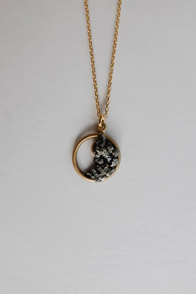 collectionno2 Necklaces 0001YIN YANG PYRITE NECKLACE GOLD PLATED 925 collectionno2 Necklaces 0001YIN YANG PYRITE NECKLACE GOLD PLATED 925