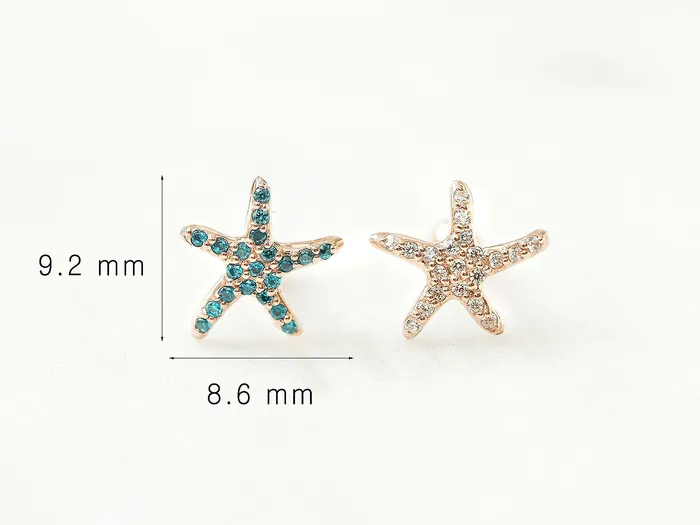 Earrings 14K Gold Starfish Cartilage Earring 18g16g MinimalBijoux