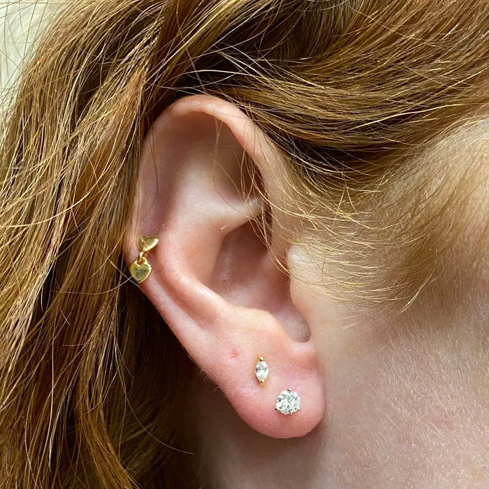 Earrings 14K White Gold Diamond Stud Earrings 42 Carats vendorunknown