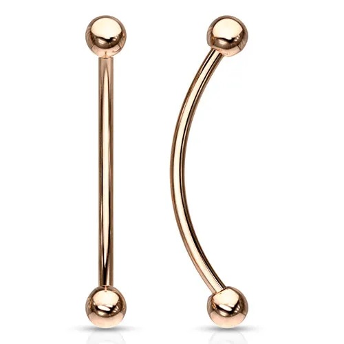 Earrings 16g Rose Gold Snake Eyes Barbell Tulsa Body Jewelry