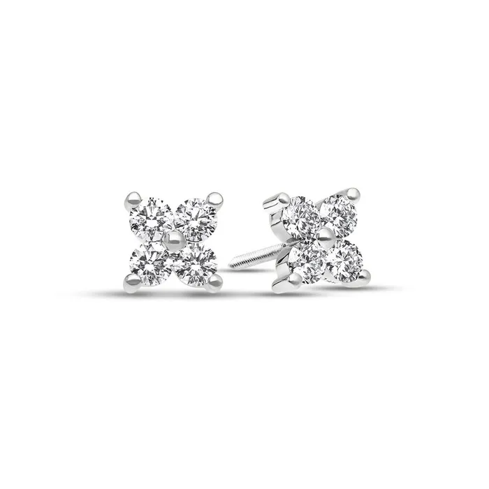 Earrings IF Co Baby Fortuna Diamond Cluster Earrings Earrings IF Co Baby Fortuna Diamond Cluster Earrings